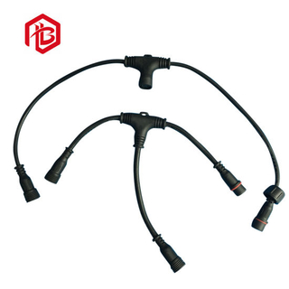 Conector eléctrico macho y hembra tipo T de 3 vías IP67