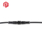 Conector impermeable de las piezas de automóvil IP68 del metal M12 4pin del metal femenino masculino