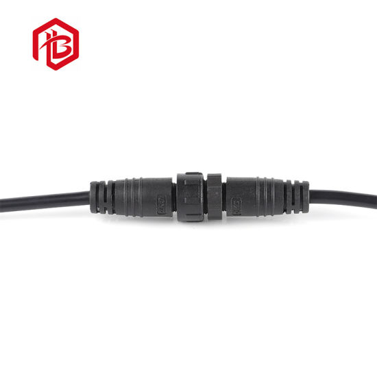 Conector de enchufe de cable impermeable de longitud de ajuste de 4 pines IP67