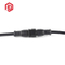 Conector eléctrico de 3 pines con tira de LED de cable de PVC macho hembra M15