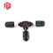 Conector impermeable de cable de montaje en panel tipo T IP67