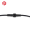 Enchufe eléctrico Conector de cable a cable a prueba de agua para luz LED IP68 M15