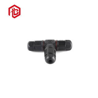 Cable conector de alimentación tipo T blanco negro de 3 vías