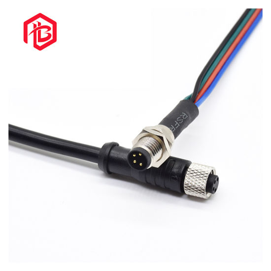 Promoción de venta caliente Cable de alimentación Montaje en panel Conector macho y hembra a prueba de agua