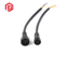 Cables de alambre 5pin LED IP68 impermeable macho y hembra M15 conector pequeño